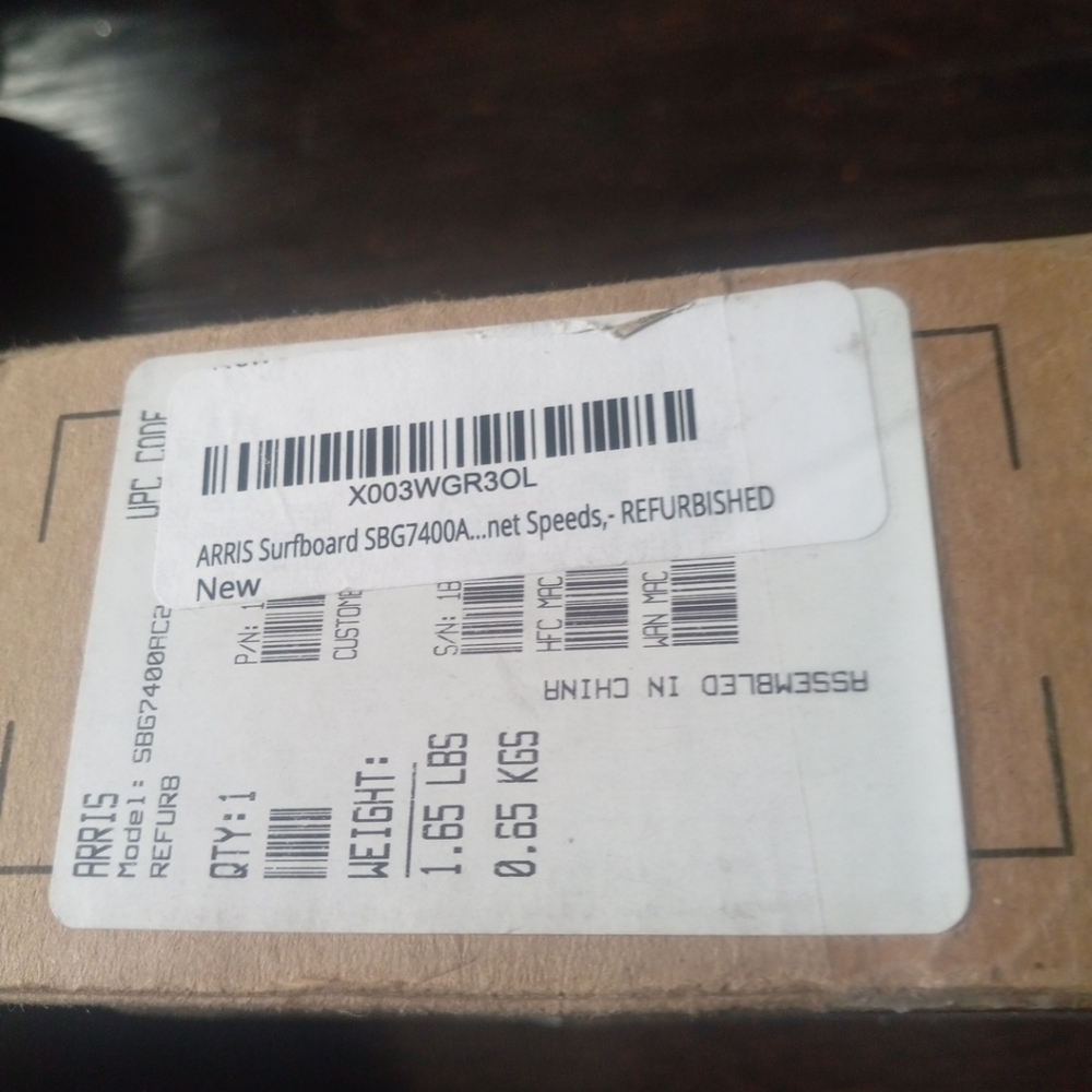 ARRIS SURFboard Cable Modem SBG7400AC2 DOCSIS 3.0 Modem WiFi Router 960 Mbps - Picture 7 of 13